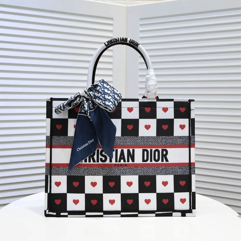 MEDIUM DIORAMOUR DIOR BOOK TOTE